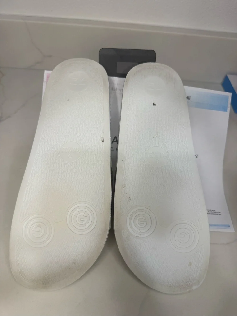 Authentic Gucci Pursuit Web Slides Men 9.5 Women 11 White COA